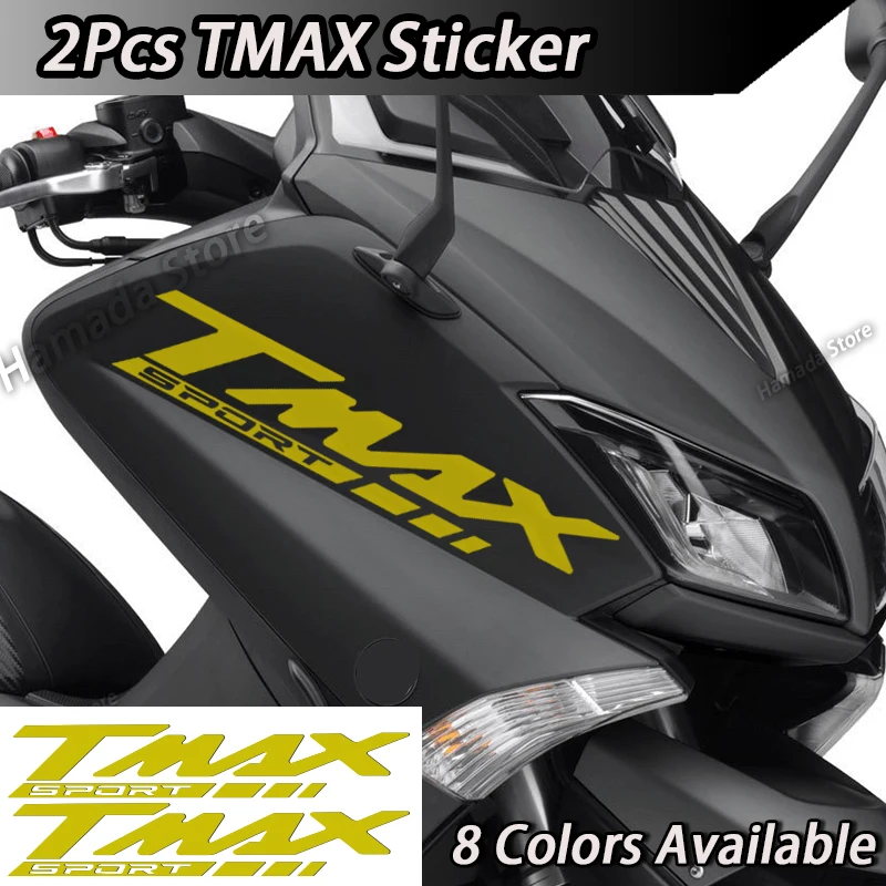 Motorcycle Scooter Stickers TMAX Front Stripe Fairing Decals Waterproof Accessories For YAMAHA TMAX  530 500 560 530SX Tech MAX