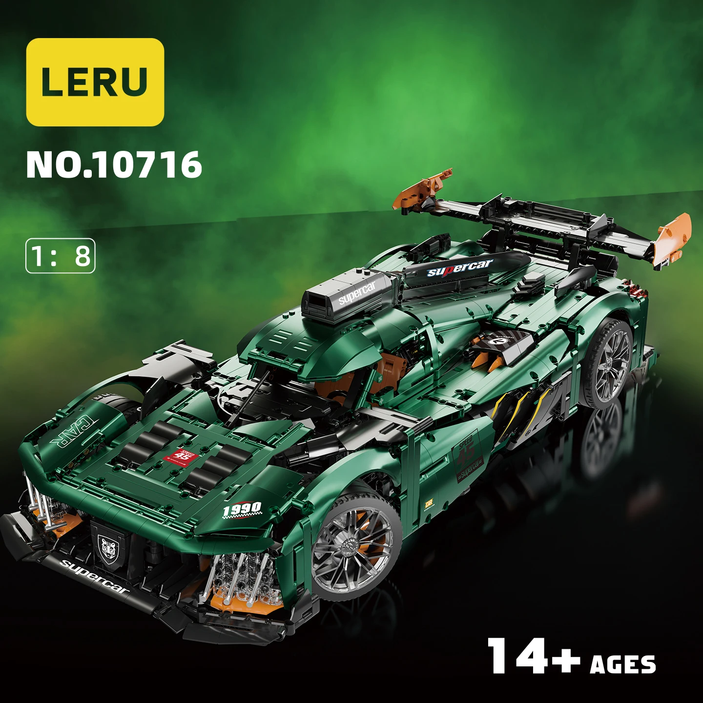 3500+PCS 1:8 Sports Car Model Building Blocks Assemble Vehicle Super Racing Car Bricks Toys Display Collection For Adult Gifts