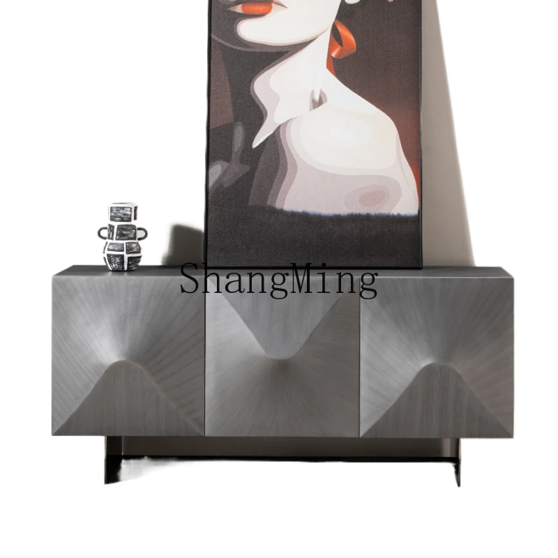 

ZYH minimalist dining side cabinet integrated locker against the wall small apartment storage porch side cabinet