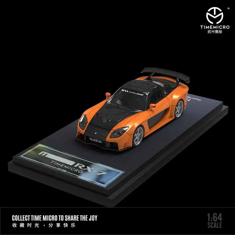 TIME 1:64 Mazda RX-7Veilside Collezione di modelli automobilistici in lega simulata veloci e furiosi