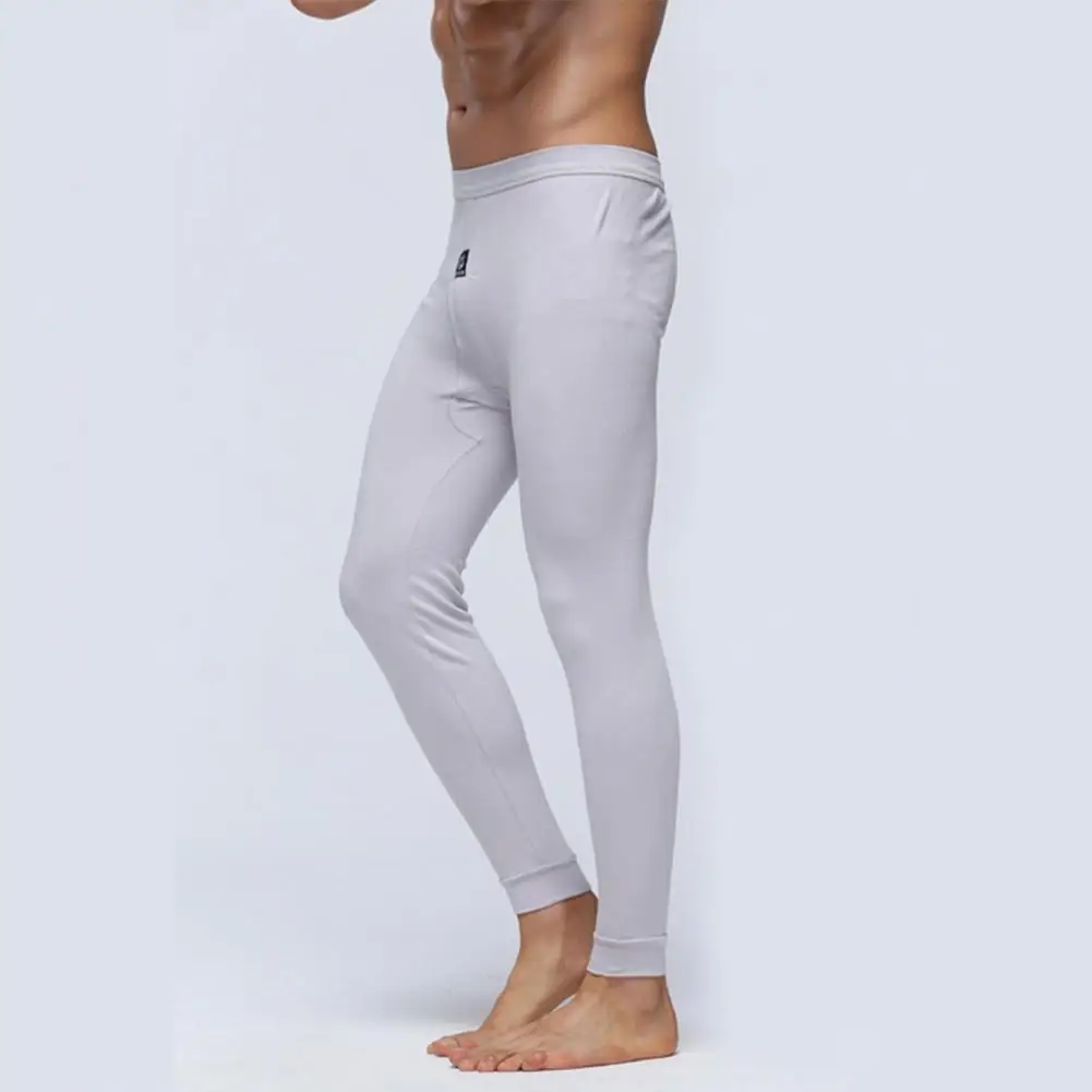 Thermal Pants Stretchy Winter Leggings Men's Thermal Insulation Elastic Waist Long Johns for Travel Work School for Ultimate