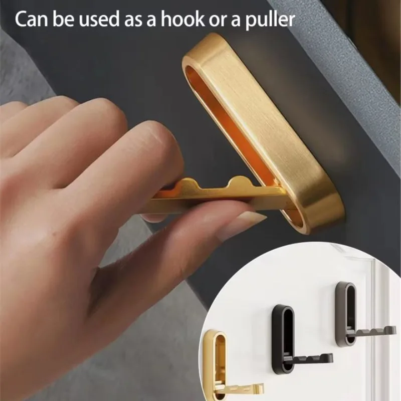 1/2/3pcs Folding Wall Hooks Towel Coat Hook Aluminum Alloy for Home Kitchen Bathroom Towel Hanger Heavy Duty Flip Down Robe Hook image 5
