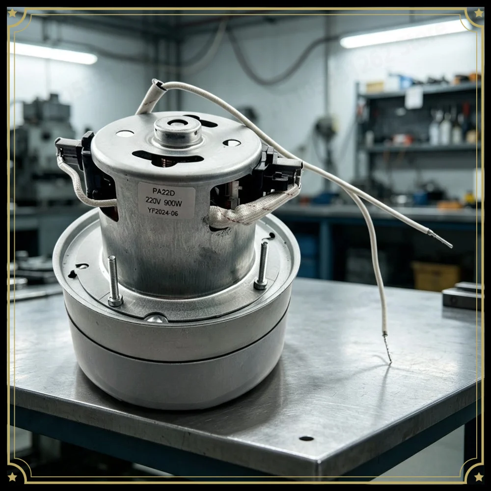 PA22D Thread Trimmer Motor 900W, Copper Wire Double Layer Heavy Duty Suction Motor for Garment Lint Remover Machine