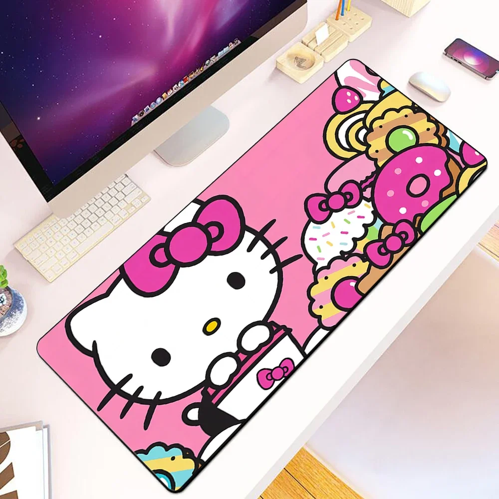 1ks sanrio roztomilá ahoj kočička myš blok HD knihtisk počítač gamers aretace ostří protiskluzový myš vycpávky klávesnice PC offices psací stůl vycpávky