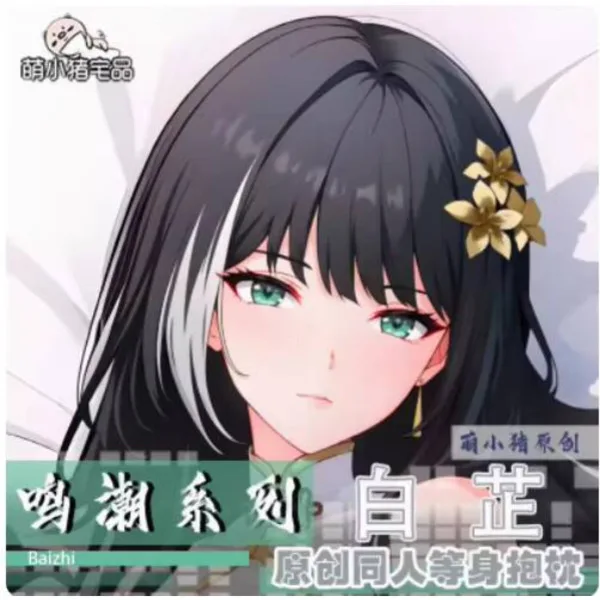 

Original Game Girl Wuthering Waves Bailian Hing Body Dakimakura Pillow Case Cosplay Cushion Cover Pillowcase Gifts MXZ 1