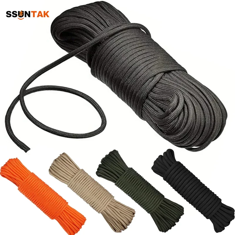 

SSUNTAK 10M/31M Nylon Rope Paracord Tent Lanyard Strong Braided Utility Rope for Outdoor Camping Hiking EDC DIY Equipment