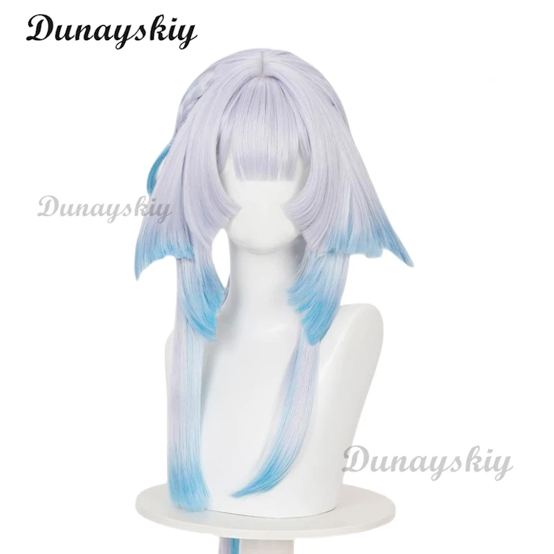 Juego Honkai Star Rail Cerydra peluca de Cosplay Color degradado pelo a juego para mujeres y hombres accesorios de fiesta de Carnaval de Halloween