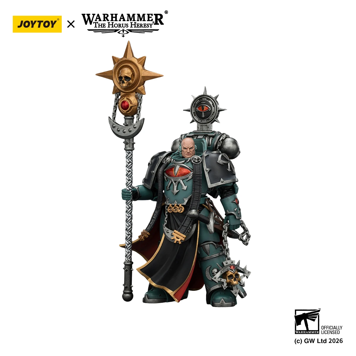Fotografia 4: [EM ESTOQUE] JOYTOY Warhammer 30K 1/18 Figura de Ação Sons of Horus Dark Emissary Consul & Vheren Ashurhaddon 2PCS Modelo Anime