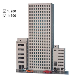 1/150/300 Outland Models Office Building Railway Scenery Model N Scale For Bandai