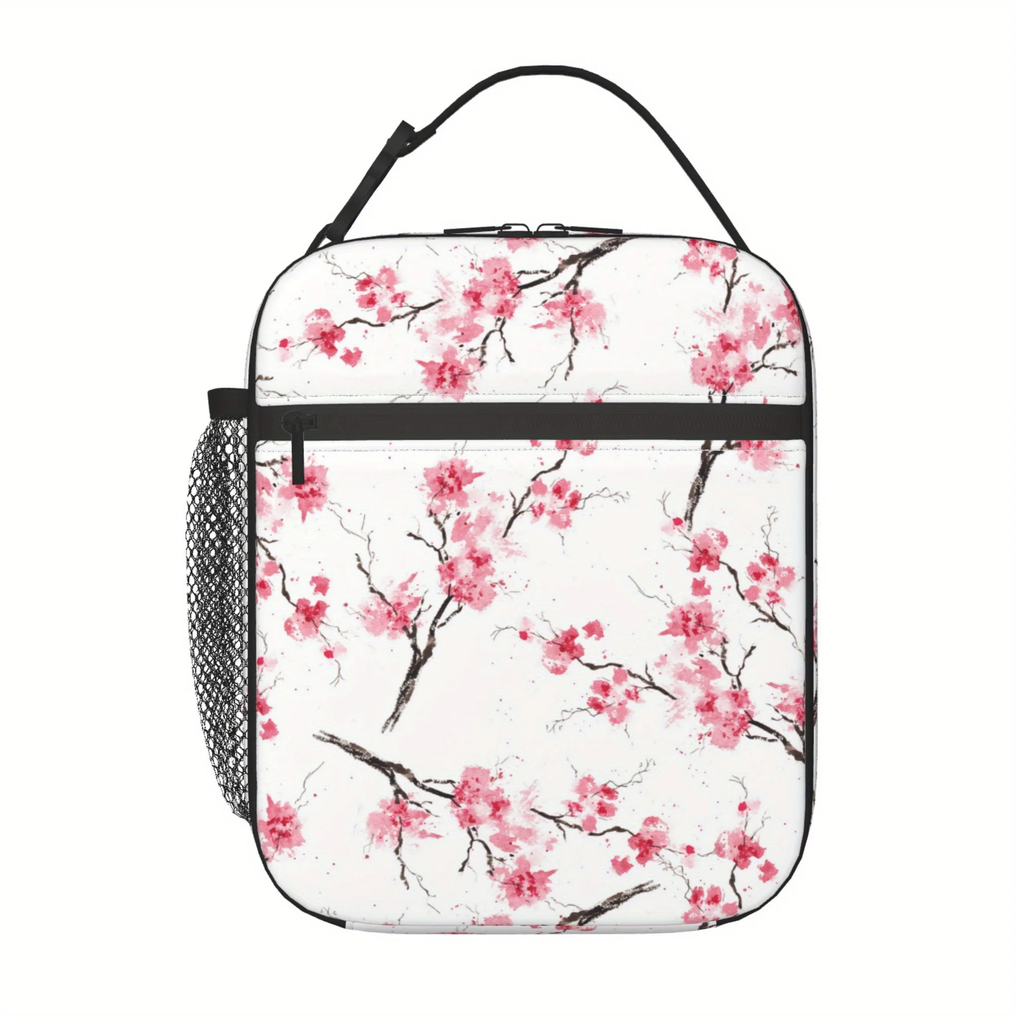 

Floral Insulated Lunch Bag, Reusable for Men and Women, Suitable for Office, Picnic, Hiking, Beach, Handbag, Adult Storage Ba