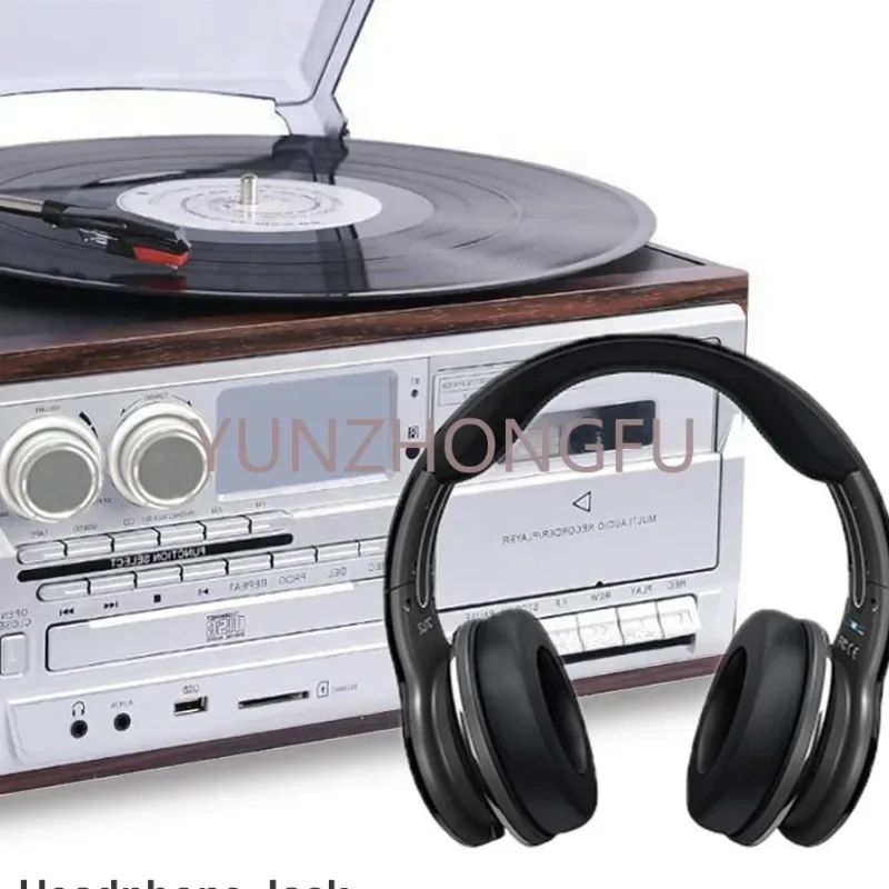 CE Free Customs Clearance Vinyl Record Player With CD Player Cassette Recording And Player USB SD FM Radio