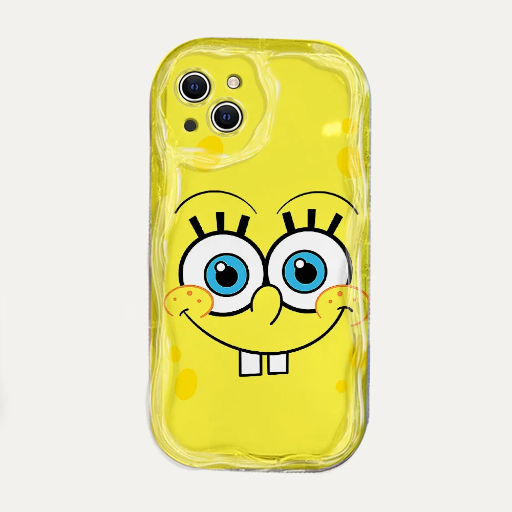 Süße S-SpongeBobs 3D Wave Hülle für IPhone 16 15 14 13 12 11 Pro Max Mini X XR XSMAX 8 7 6S Plus weiche Silikonhülle – Detail 13