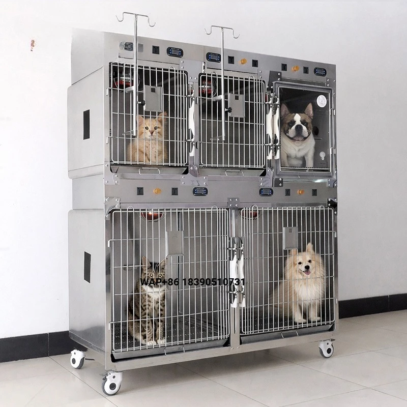 Factory direct prices, professional ICU cages with oxygen supply, animal cages, veterinary equipment, pet cages and cabins