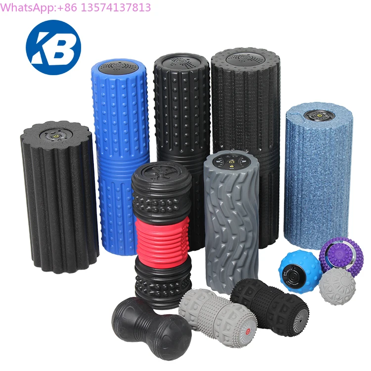 

Custom Logo EPP High Density LED Display Electric Yoga Fitness Sports Recovery Vibrating Foam Roller Set