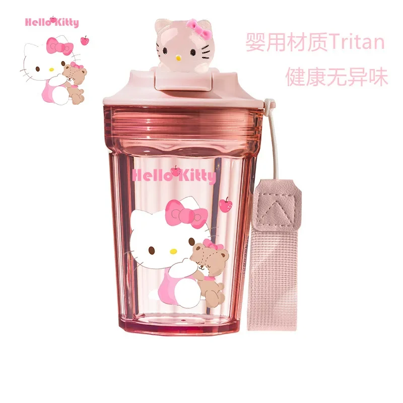 Sweet Ins Hello Kitty Kuromi Kawaii Sanrio Milk Coffee Cup Cute Cartoon My Melody Fashion Drink Water Bottle Gifts for Girls