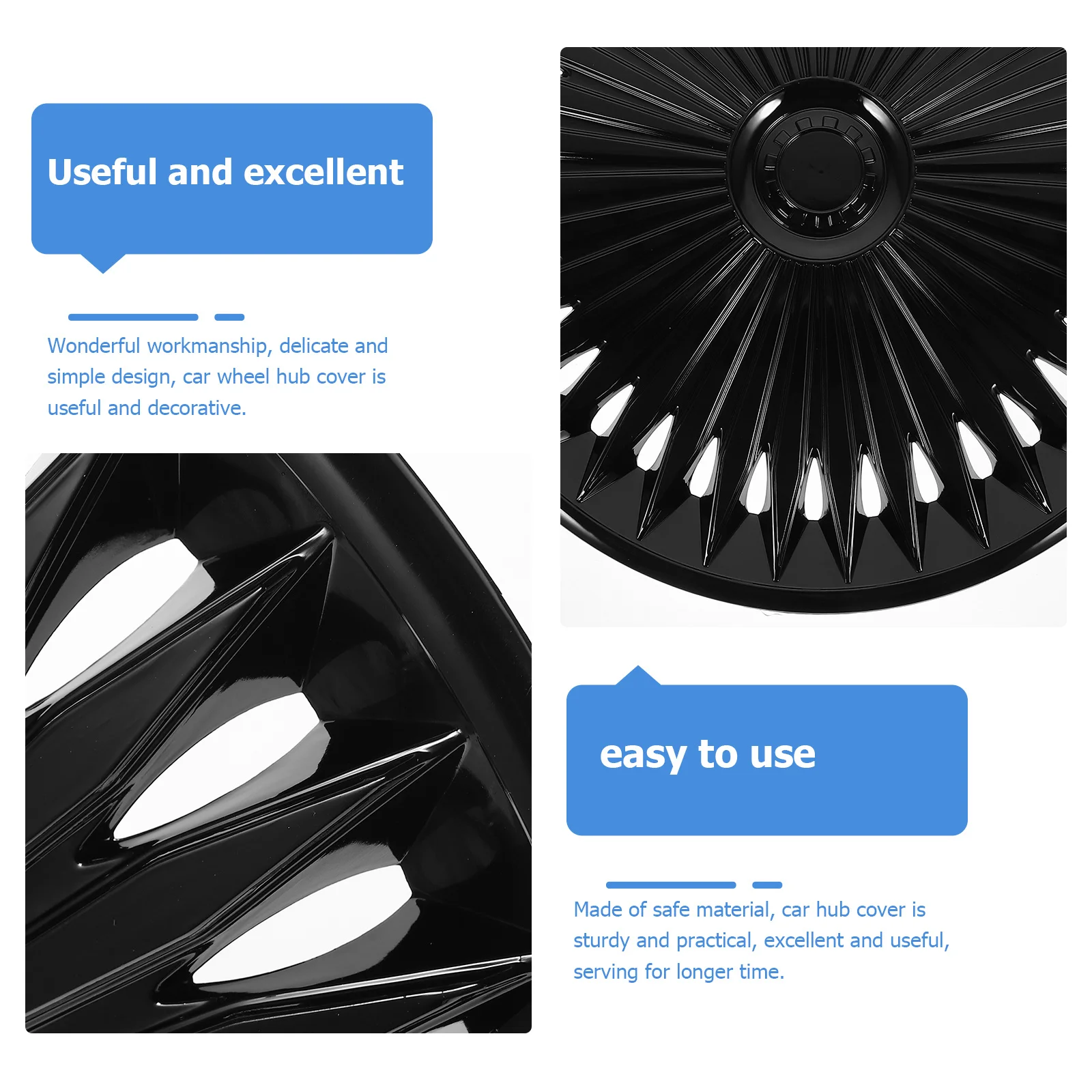 

1pcs Wheel Hub Covers Decorative Automotive Hub Caps For Car Vehicle Tire Accessories Stylish Durable Replacement Parts