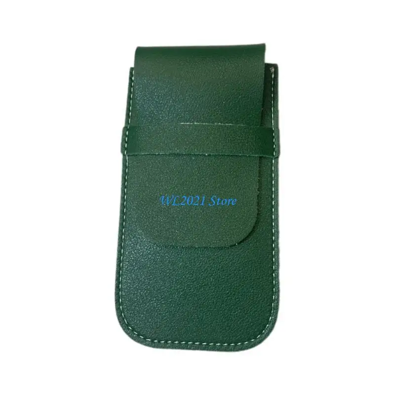 

G5GC Elegant Portable Watch Holder Single Slot PU Leather Travel Pack for Safekeeping