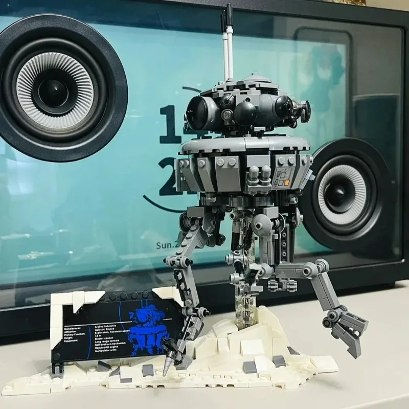 

In Stock Imperial Probeing Droided Model Bricks Creative Idea Detection Robot Building Blocks Toys for Kids Boys Birthday Gifts