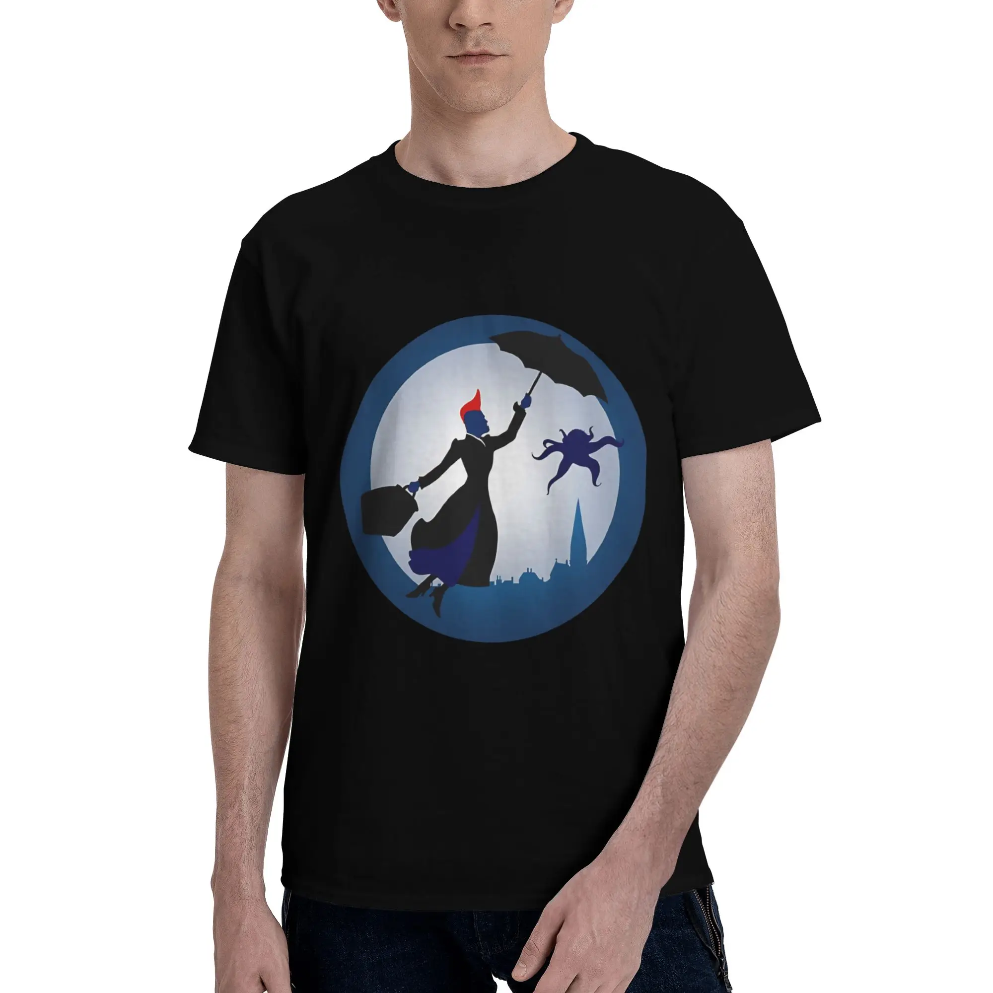 Camiseta MARVEL I'm Mary Poppins Y'all para hombre, camisetas novedosas de Pantera Negra, camisetas de manga corta de algodón puro