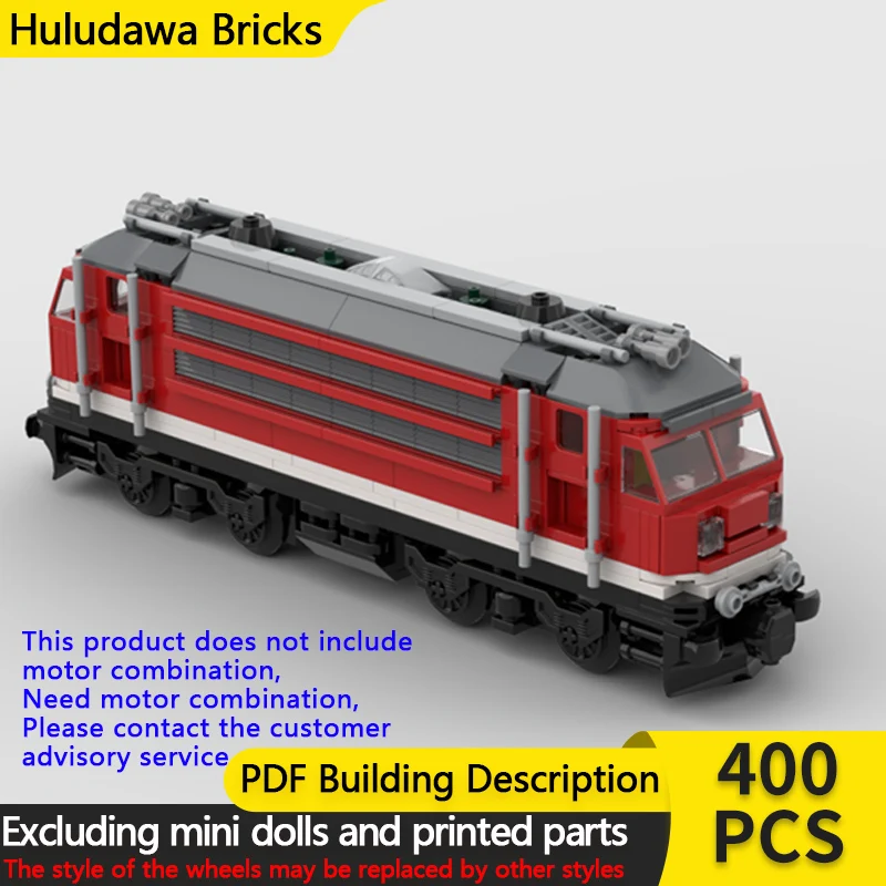 

Модель городской автомобиль MOC, строительные кирпичи, красный грузовой дизельный локомотив, модульная технология, детские праздничные подарки, сборные игрушки, костюм