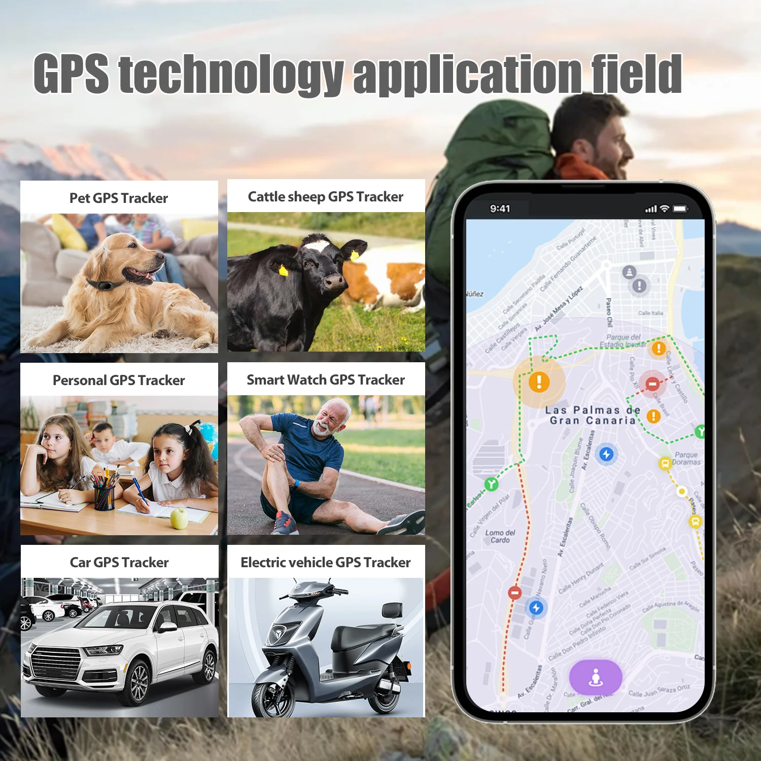 ODM Lora LoRaWAN Dementia ancianos GPS WIFI SOS botón servidor en la nube datos de salud S100 reloj inteligente solución pulsera giroscopio