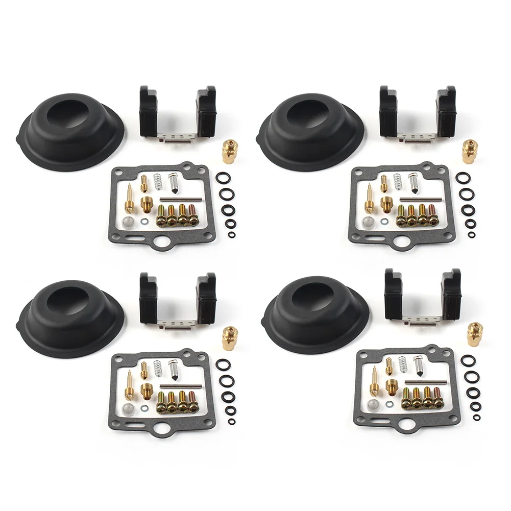 Motorbike Carburetor Carb Repair Kit Float Diaphragm 4 Sets For Yamaha FJ1200 FJ 1200 1988 1989 1990 1991 1992