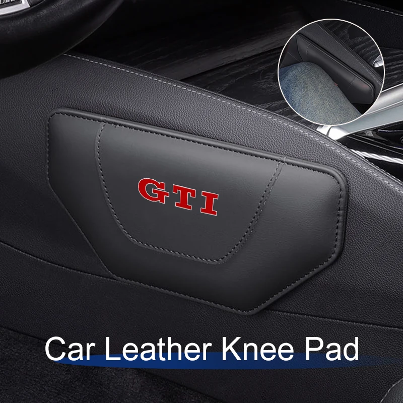 

Car Leather Knee Pad Inside Knee Cushion Comfortable For Volkswagen VW Golf 4 6 7 GTI Tiguan Passat B5 B6 B7 CC Jetta MK5 MK6