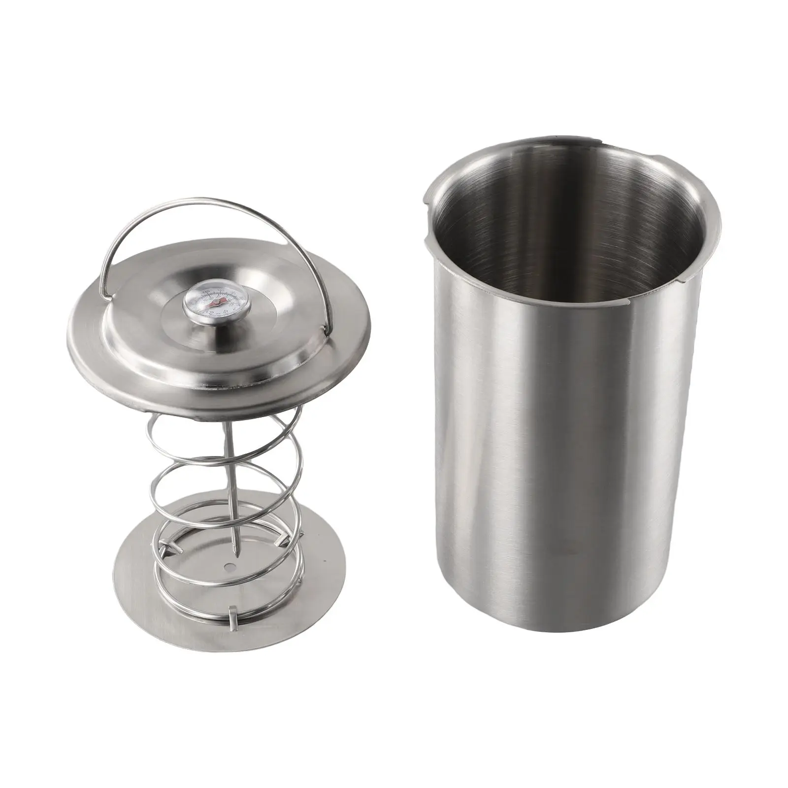 

Ham Press Maker Machine With Thermometer, Meat Poultry Kitchen Cooking Tools 304 Stainless Steel Cooking Meat Bucket Tools
