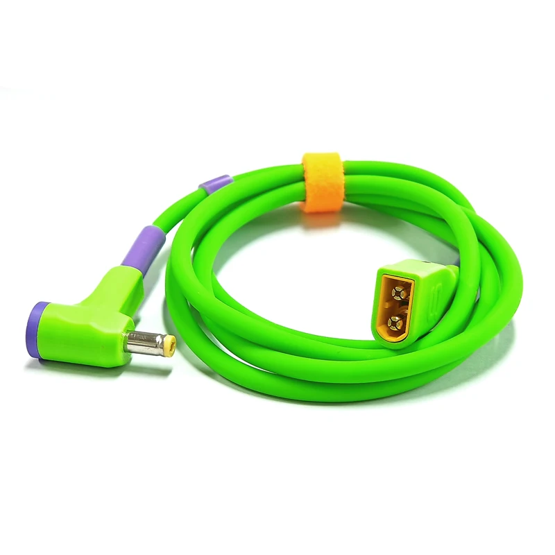 1PCS For HDZero FPV Goggles Power Cable 2-6S L‑Shaped DC 5.5*2.1 Elbow to XT60 Silicone Wire RC Racing Drone Flight Accessories