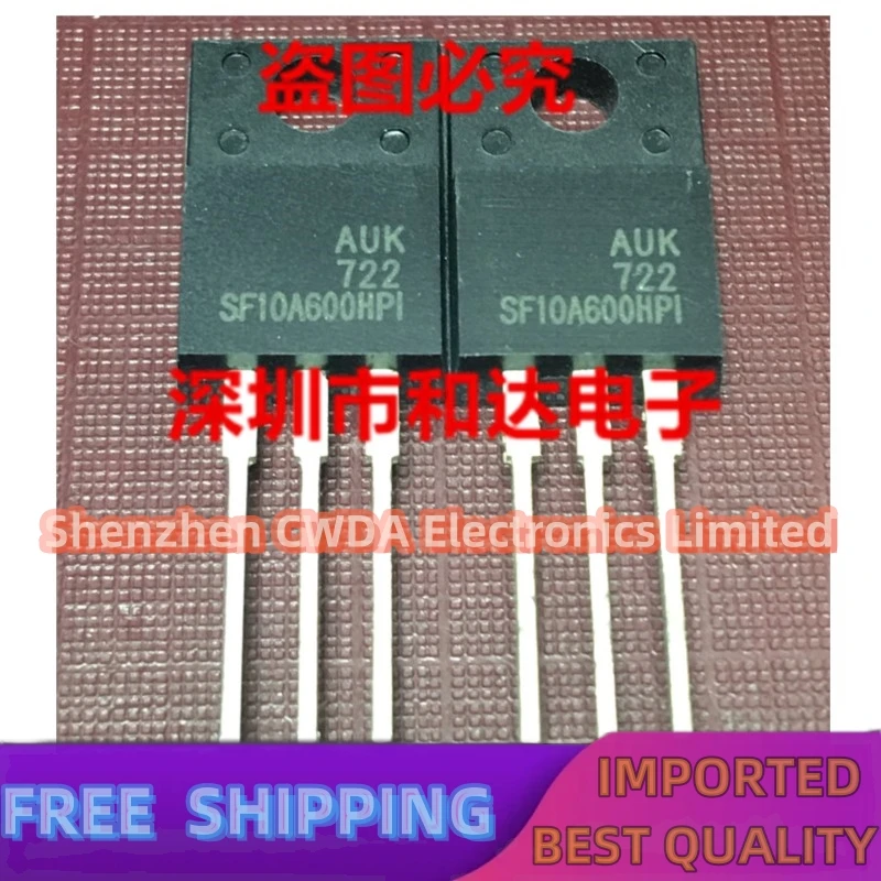 10PCS-20PCS  SF10A600HPI  MOS TO-220F 5A 600V   In Stock Can Be Purchased