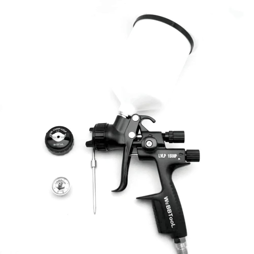 LVLP 1500P Pro High Quality Paint Spray Gun  Car Spray Tool Air Spray Gun 1.3/1.7mm Nozzle Professional Spray Gun