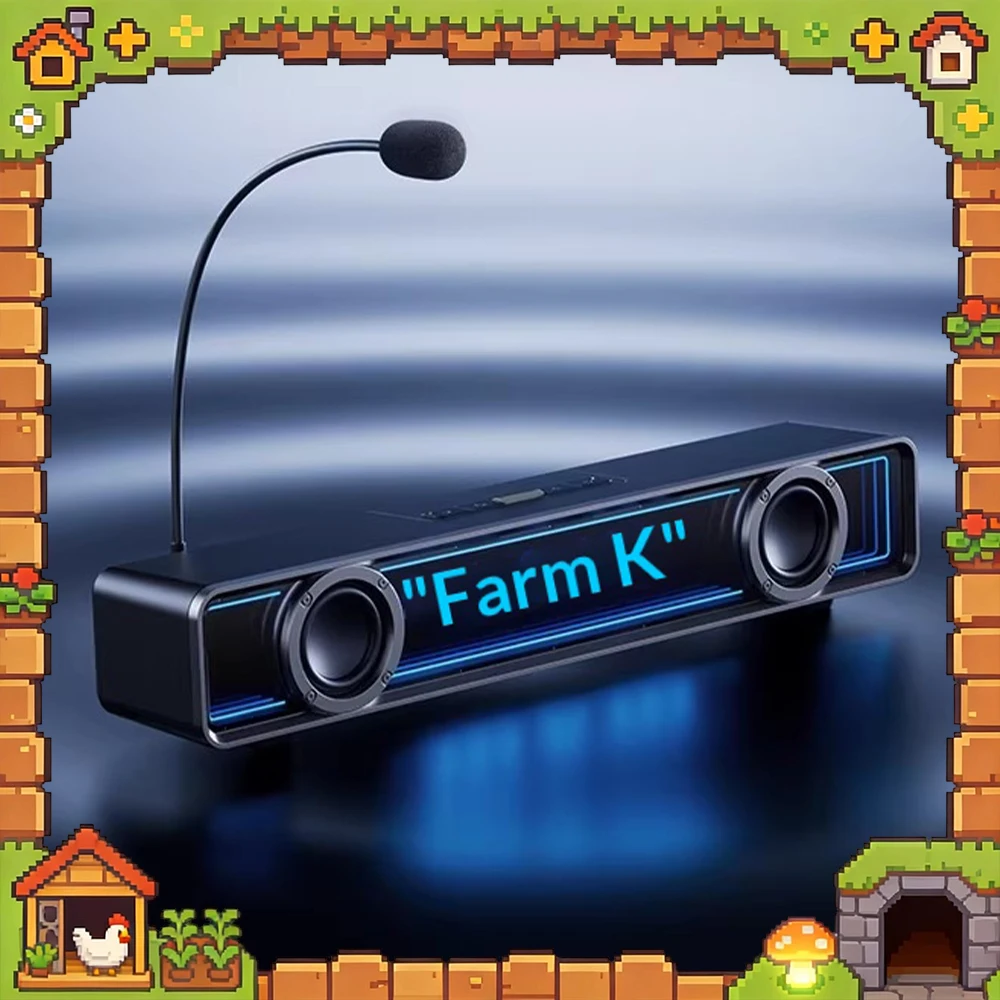 

MCHOSE K20 Desktop Music Player 7.1 Surrounding Sound Field Sound Effect Bluetooth Dual mode Connection USB Wired Bluetooth 5.4