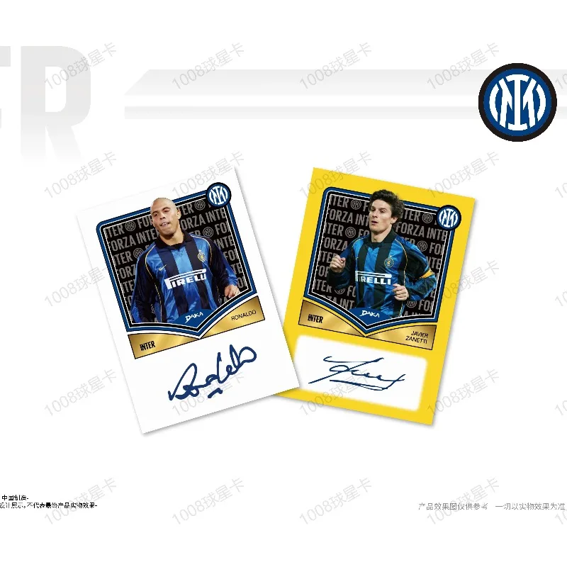 NEW 2025-2026 Daka Inter Milan Football Collection Card Real Madrid Barcelona Manchester Juventus Ale Star Player Signature Card view 5