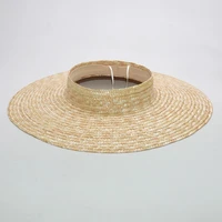 Summer Empty Top Round Sun Hats for Women Elegant Wide Large Brim Beach Straw Hat Casual Panama Caps Uv Protection Cap Sombrero - Image 4