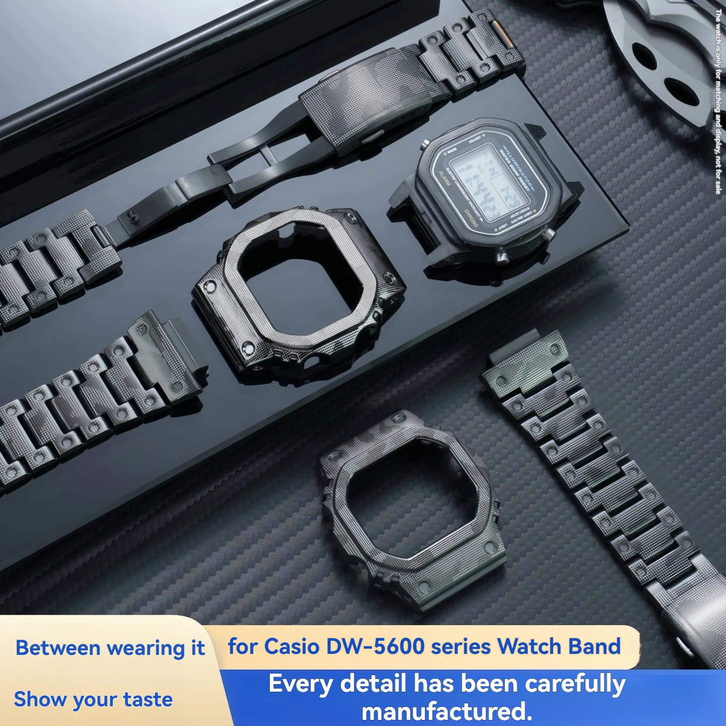 Stainless Steel Watch Case Bezel Strap For Casio G-SHOCK DW5600/GW-M5610/GW-B5600 Metal Replacement Watchband Accessories