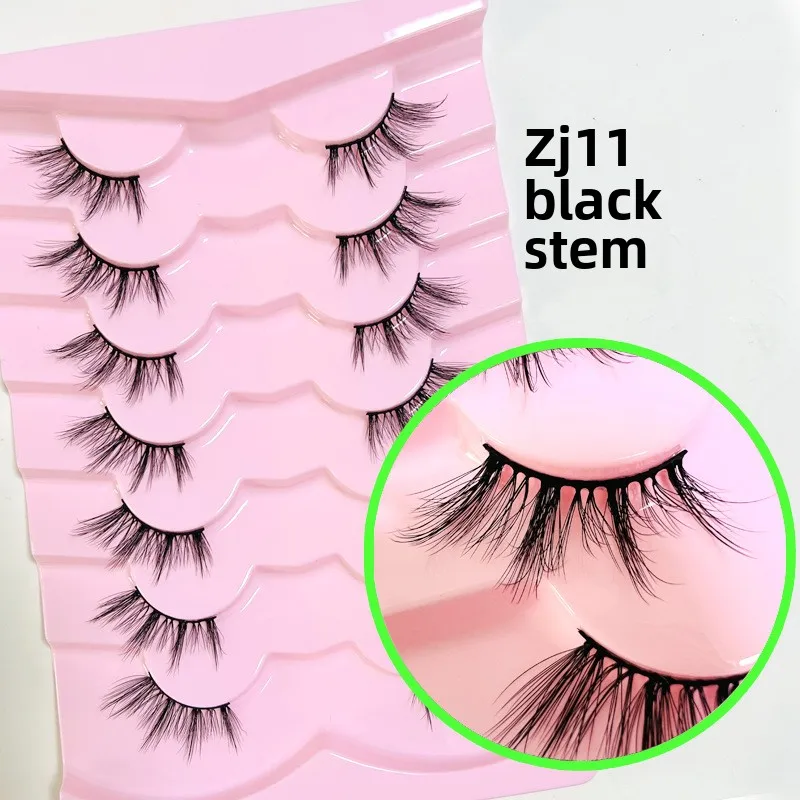 2025 wysokiej jakości sztuczne rzęsy z włókna 3D bardzo długie i grube źródło bezpośrednie dostawy fabryczne idealne do makijażu koreańskiego