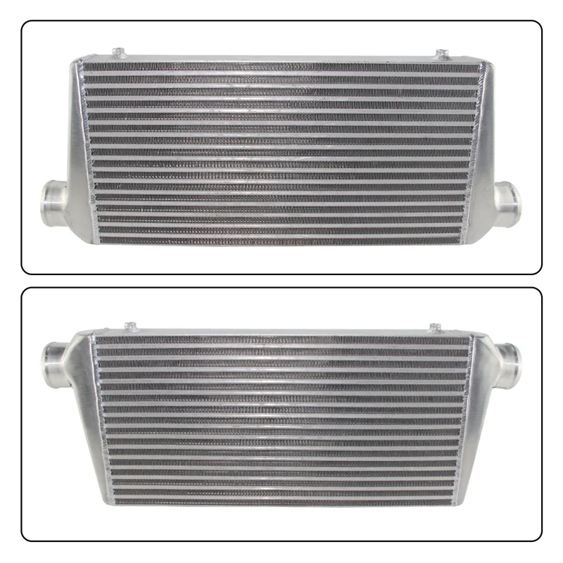 Universal Aluminum Bar & Plate Performance Intercooler Turbo 600x300x76mm Front Mount 3