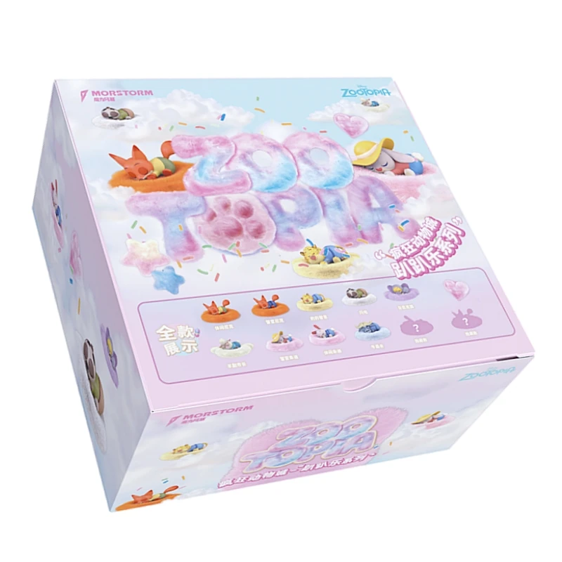 

Morstorm Disney, оригинальная слепая коробка, фигурка, модель игрушки, Zootopia Judith Nick·Wilde, украшение для сна, детский подарок