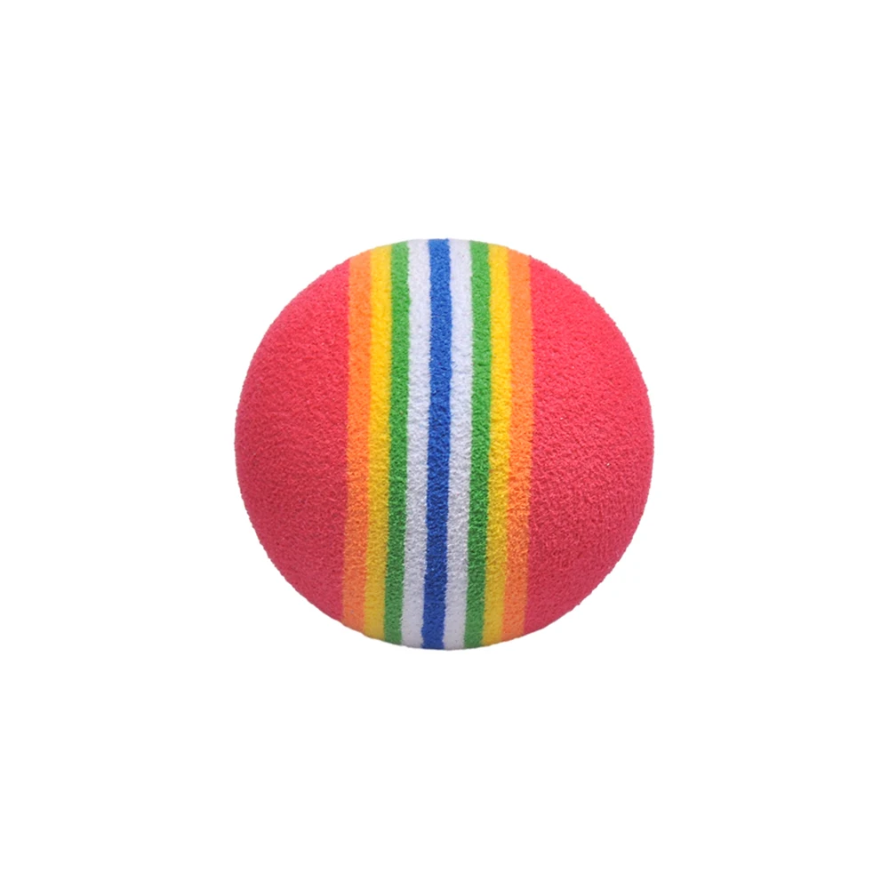 20pcs PGM Rainbow Stripe Foam Soft Sponge Golf Balls Swing Practice Training Aids Ball Indoor Practice Ball Golf Stuff