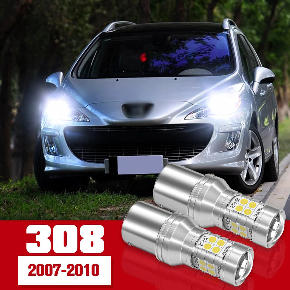 

2pcs LED Accessories Daytime Running Light DRL For Peugeot 308 I 2007 2008 2009 2010