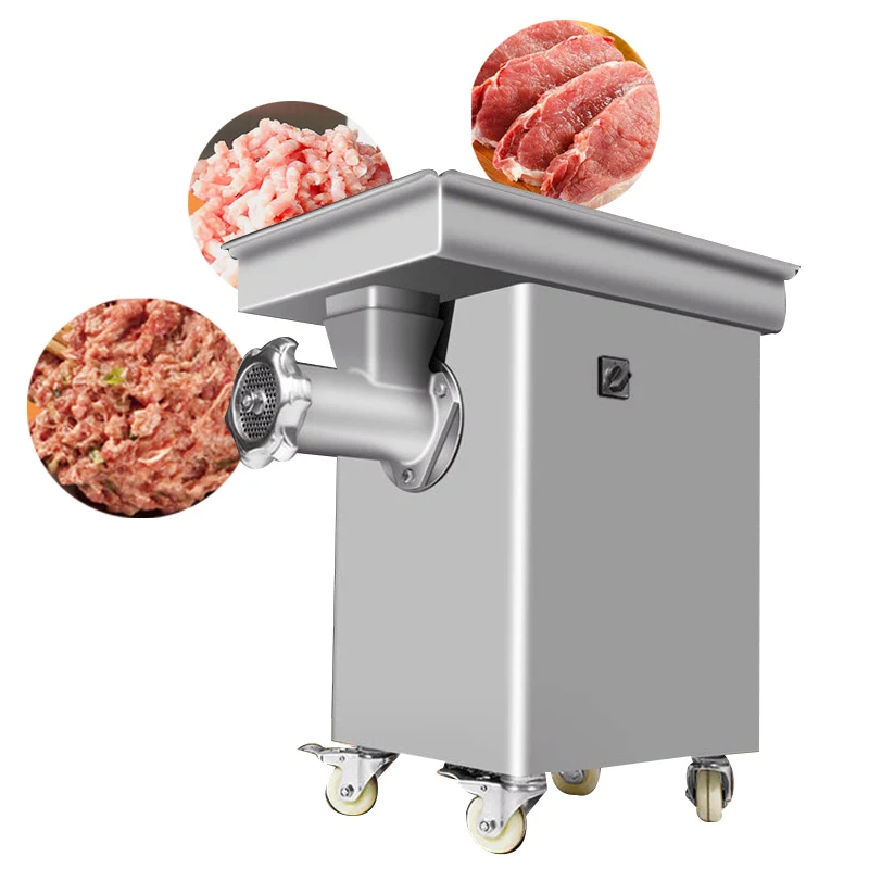 

Commercial Vertical Meat Grinder Electric Stainless Steel Multifunctional Sausage Stuffer And Meat Mincer for Kitchen