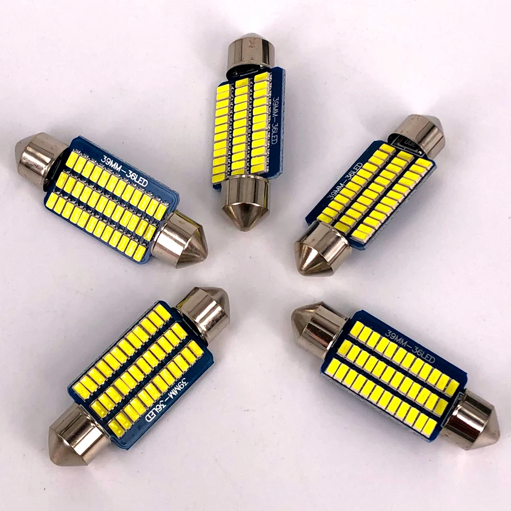 

500X Festoon C5W Canbus 3014 21/30/36 SMD 31/36/39/41MM Clearance Bulbs Led error free Interior reading Light Auto plate Lamp