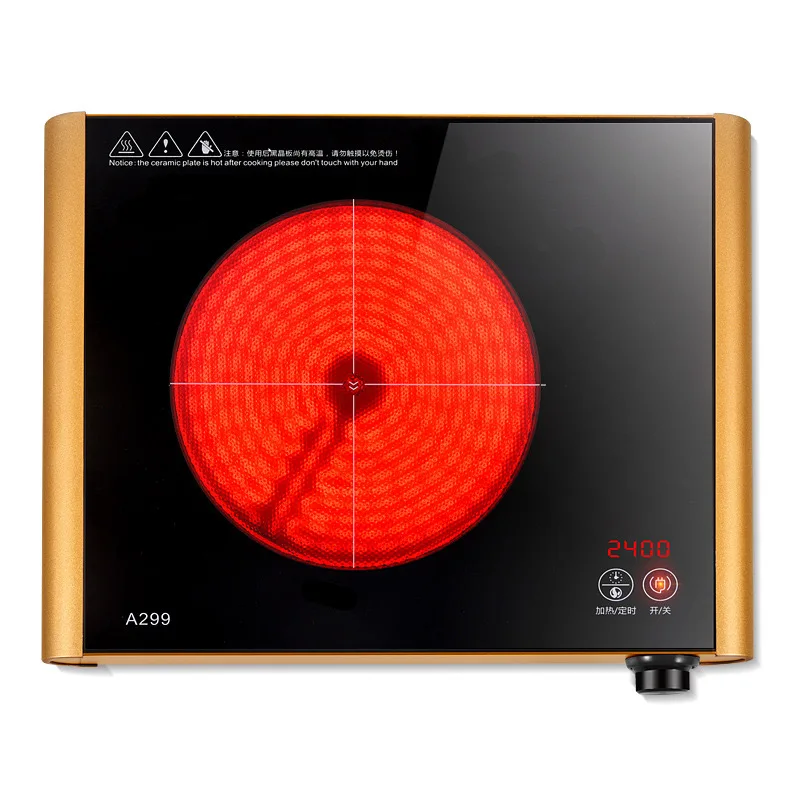 Cocina radiante eléctrica, Cocina de Inducción de 2500W, estufa eléctrica, máquina de cocina doméstica, estufa de ondas de luz, cocina radiante