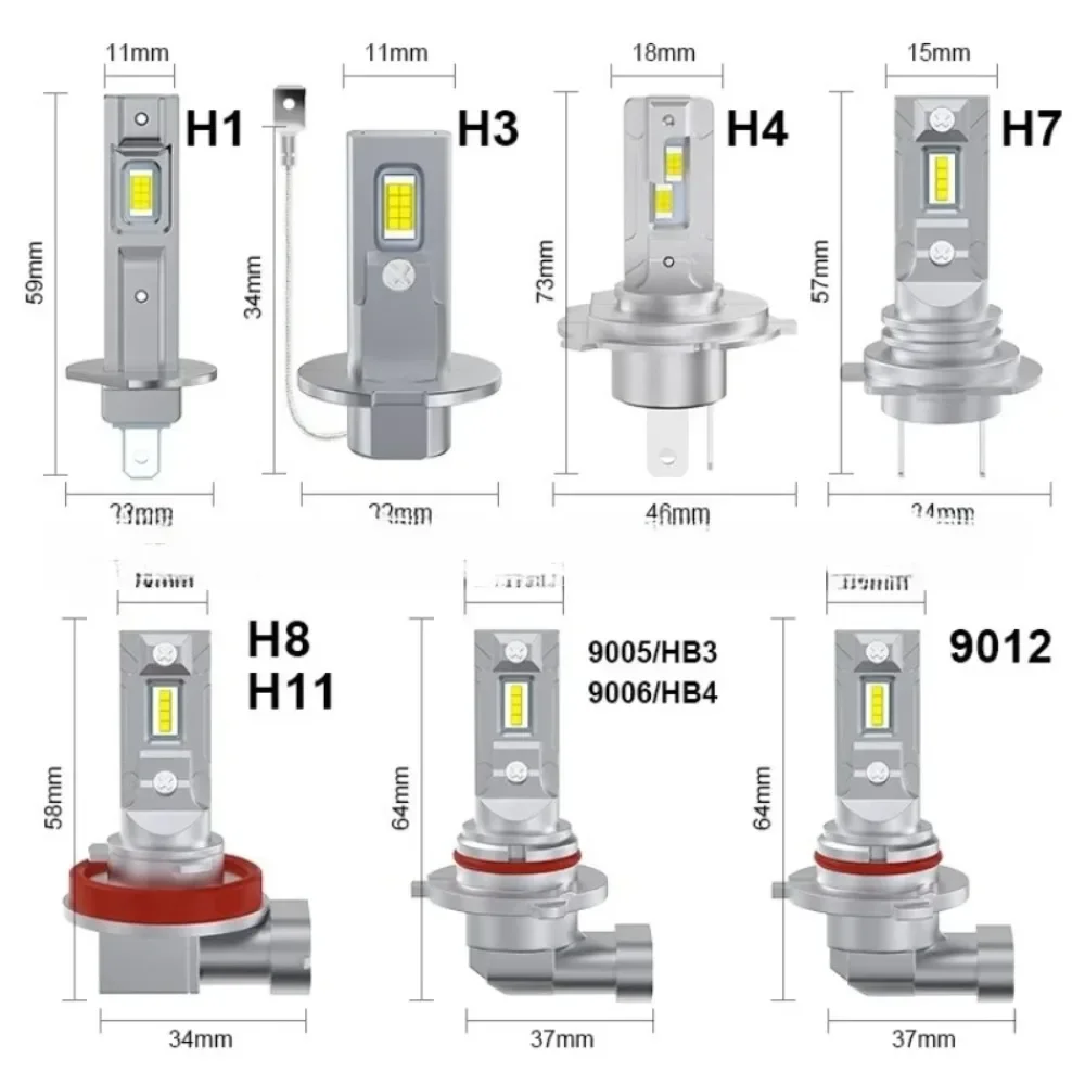 1PC New Car Led Hea… - image