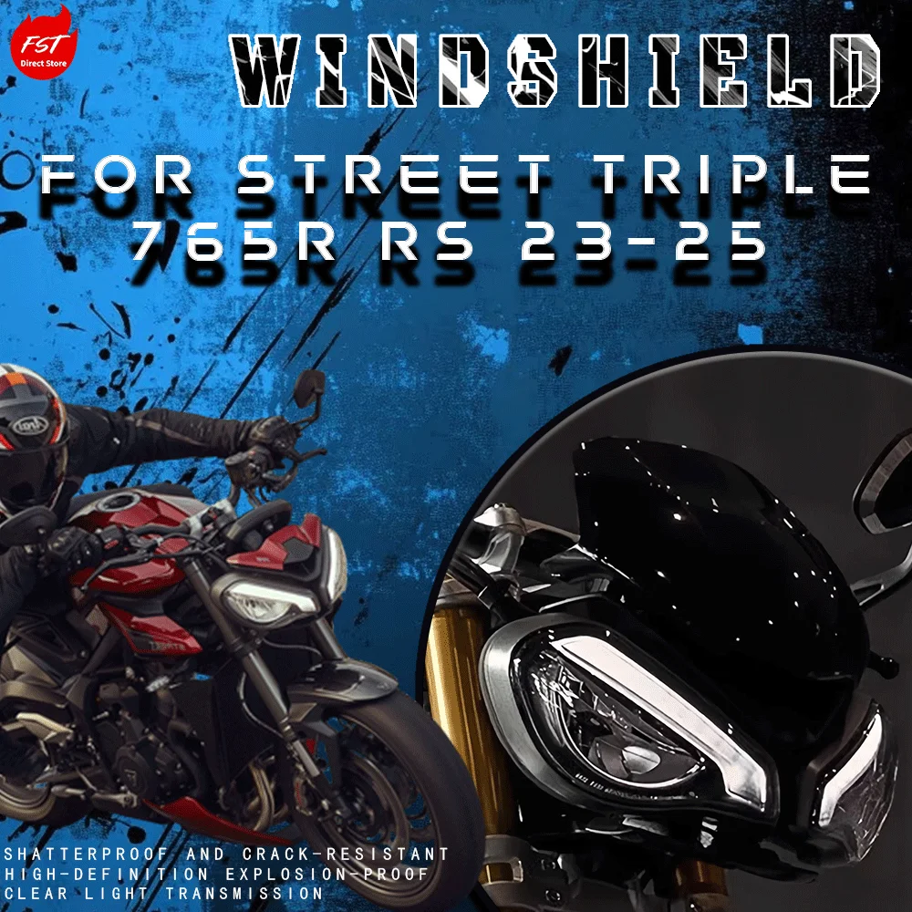 

Racing Windshield & Front Fairing for Triumph 765R / 765RS 2023–2025