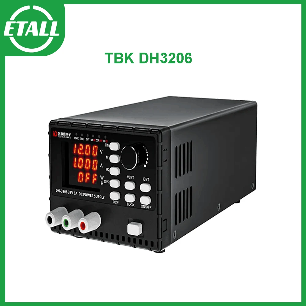 TBK DH3206 32V 6A 220V Input OVP Mobile Phone Repair Regulated Switch DC Power Supply Adjustable