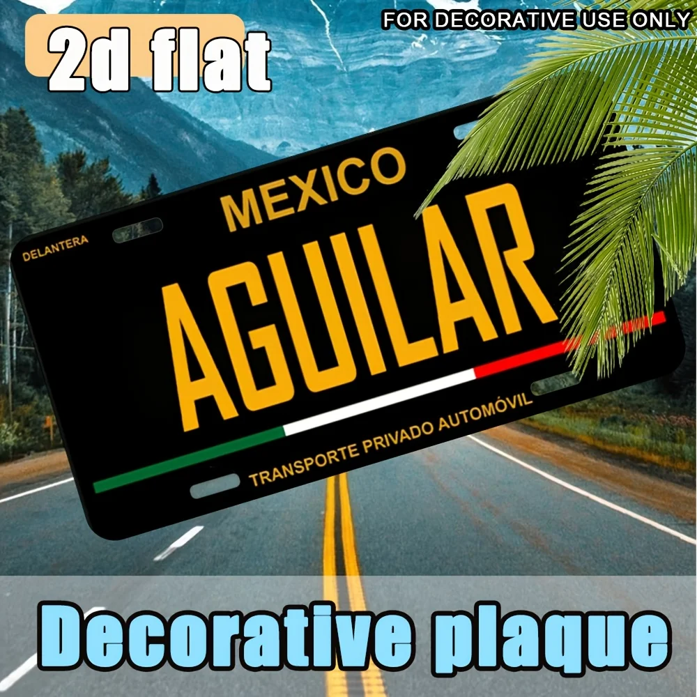 2D Flat, 1pc Vintage Metal Aluminum Wall Hanging Decorative Plaque, 6×12 Inches, 2D Flat, High-Definition UV Print, Suitable for