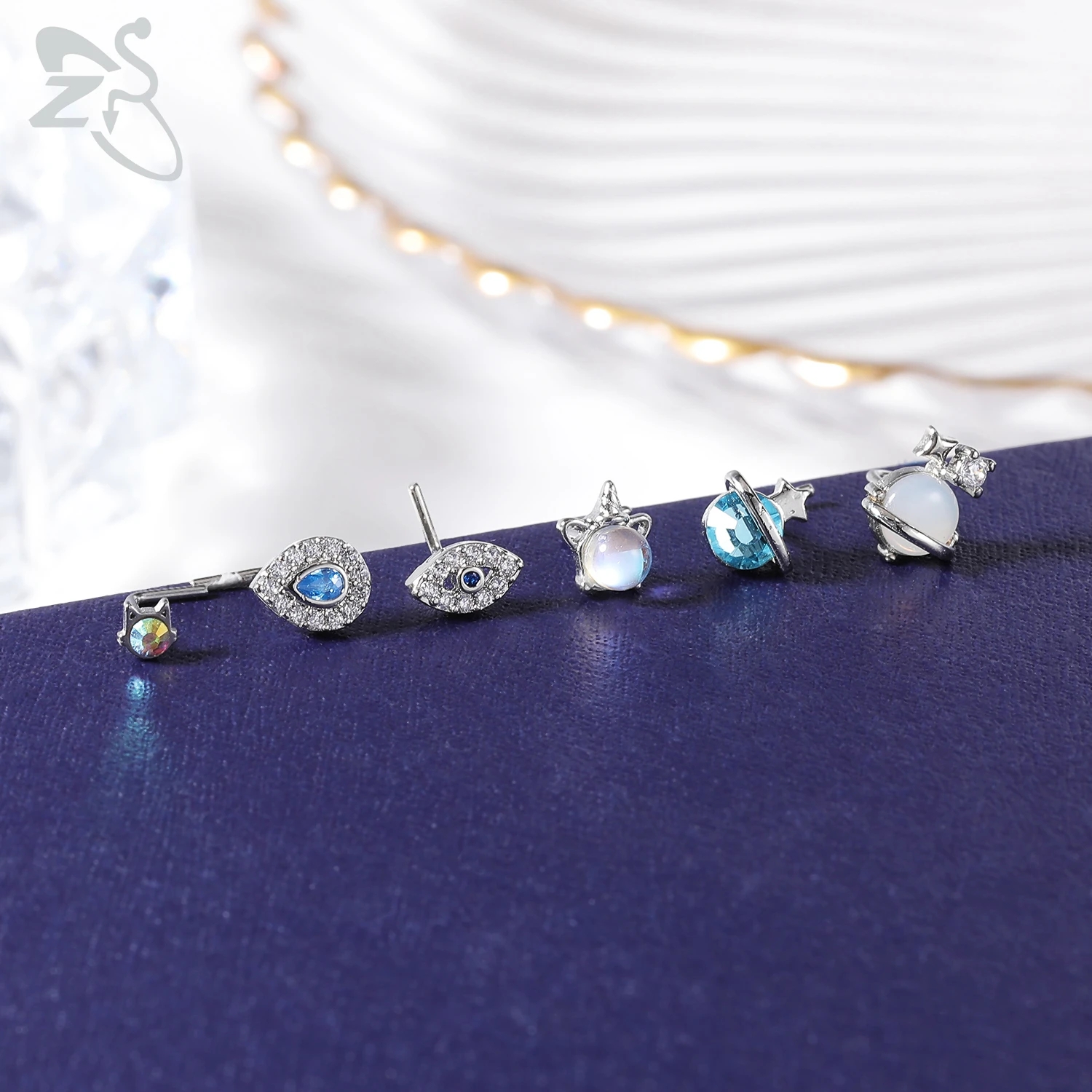 Cute CZ Crystal Nose Stud L-Shape