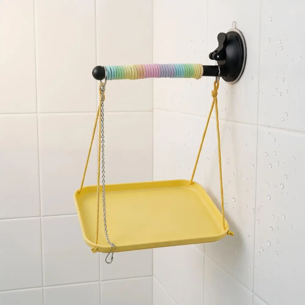 Colorful Bird Swing Hammock Interactive Durable Parrot Standing Bar Chain with Chain Enrichment Bird Cage Toy Cockatiel view 5