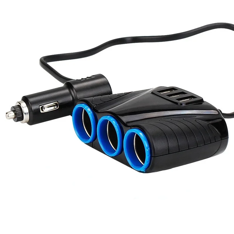 Imagem -03 - Vias Auto Soquetes Isqueiro do Carro Adaptador Divisor Isqueiro 5v 3.1a Potência de Saída Usb Carregador 120w Alta Qualidade